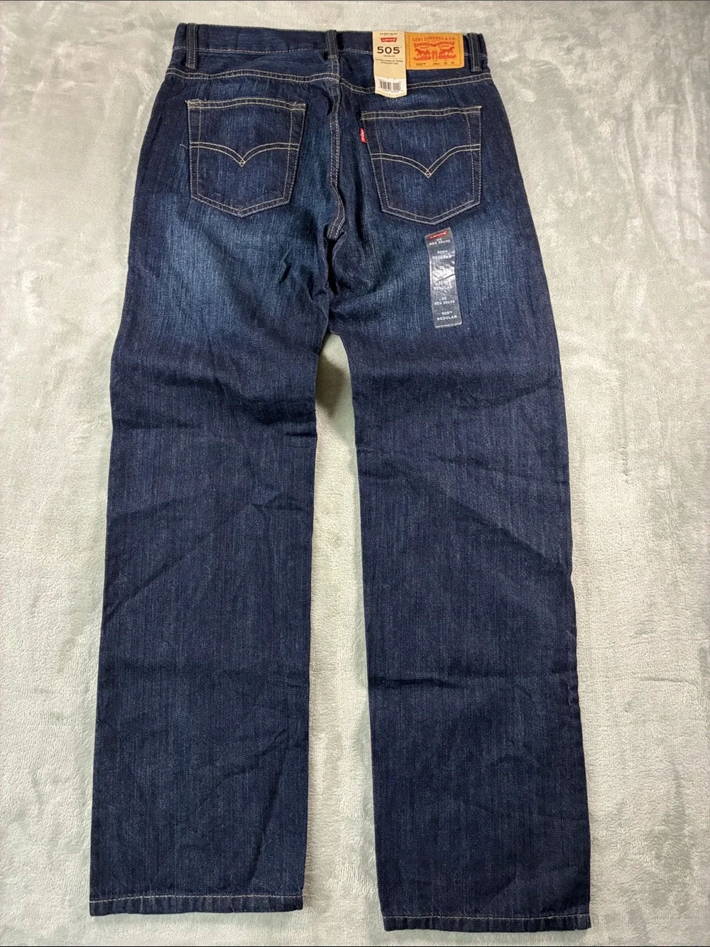 Levi’s 505 Regular Men’s Jeans 30x30 Dark Wash Straight Leg NWT